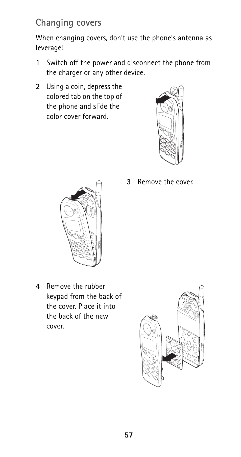 Changing covers | Nokia 5120i User Manual | Page 64 / 85