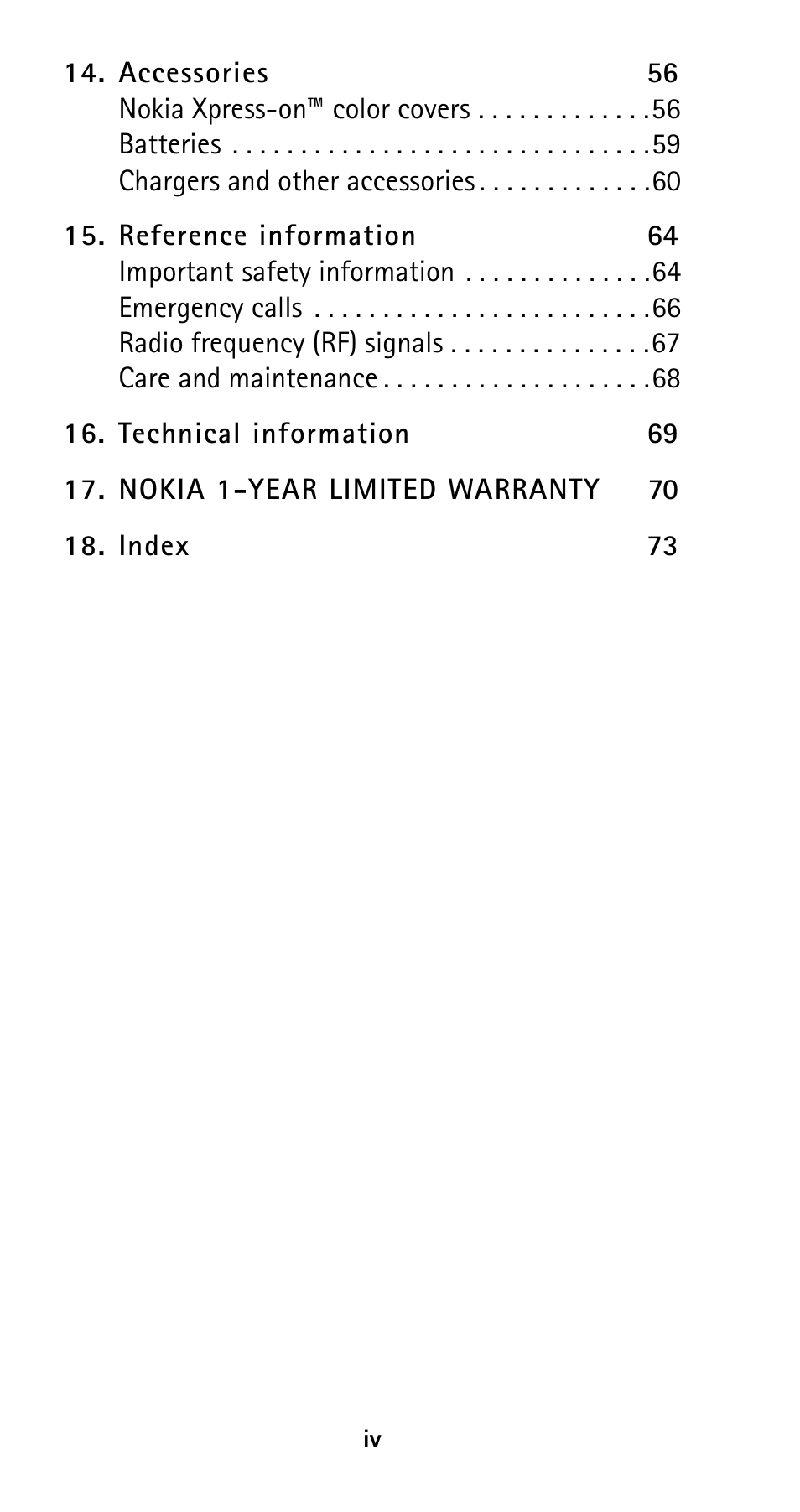 Nokia 5120i User Manual | Page 7 / 85