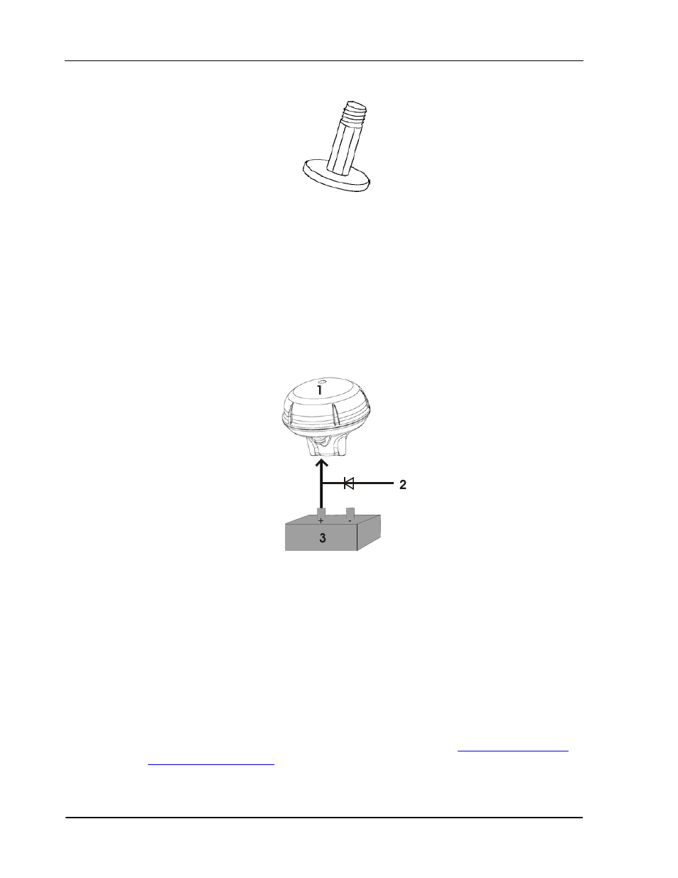 Figure 10: magnetic mount adapter, 2 power/communication port, 3 smart antenna location | Magnetic mount adapter | Novatel SMART ANTENNA User Manual | Page 18 / 49