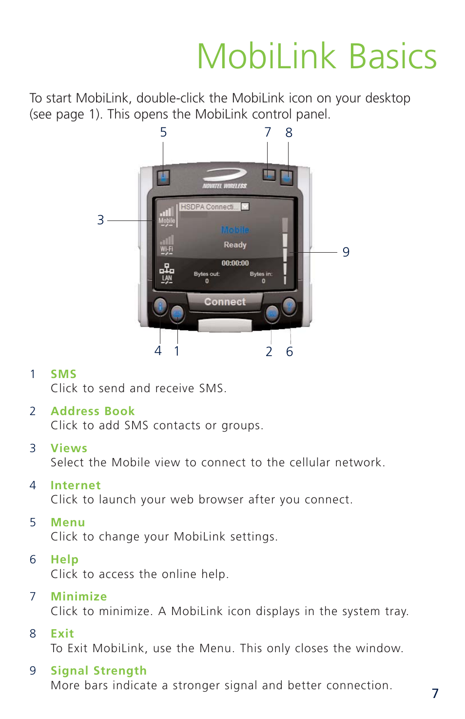 Mobilink basics | Novatel Merlin XU870 User Manual | Page 13 / 53