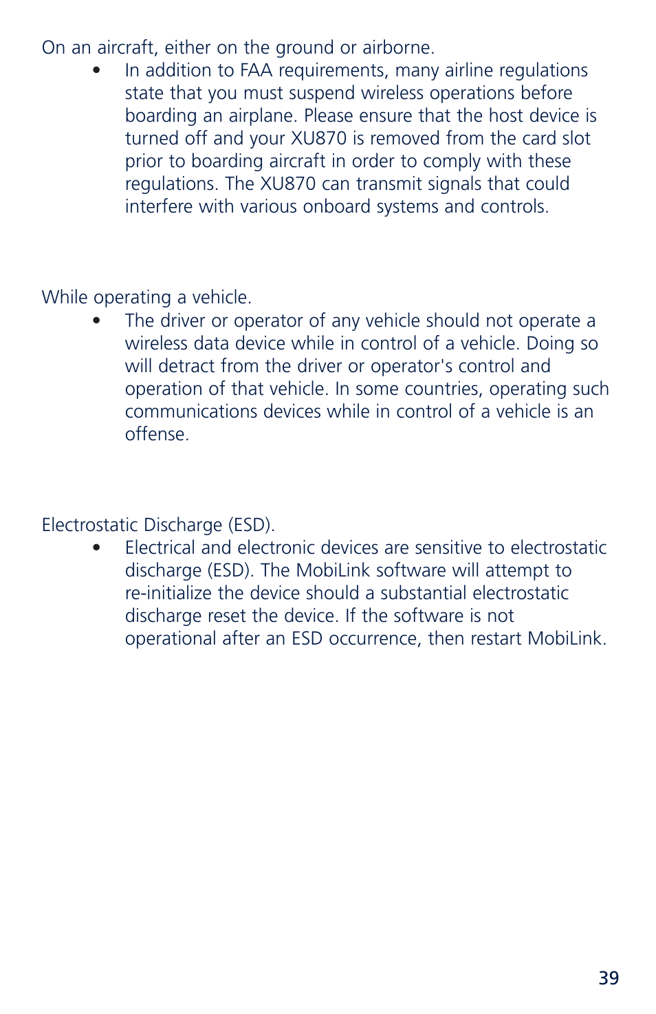 Novatel Merlin XU870 User Manual | Page 45 / 53