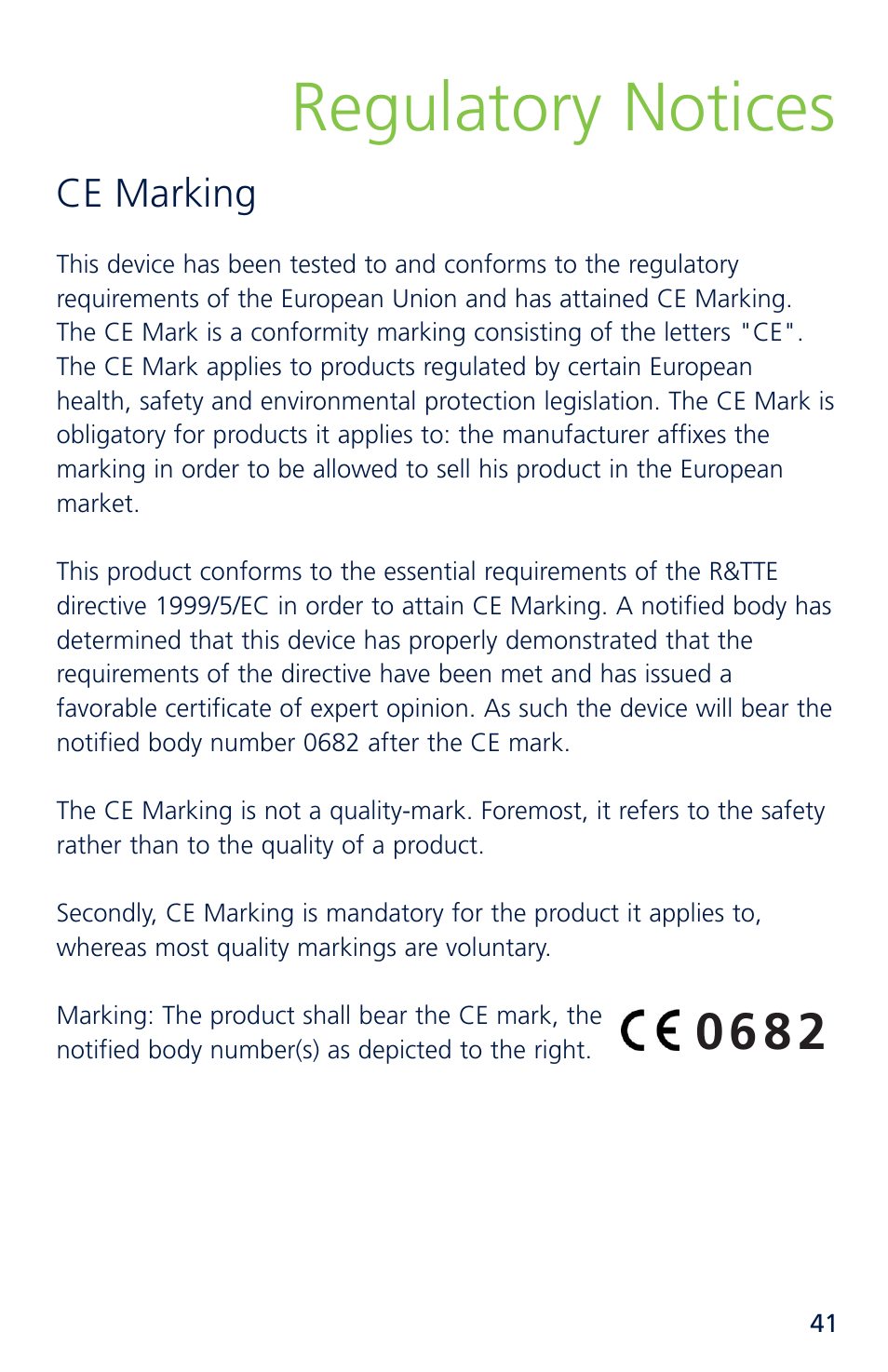 Regulatory notices, Ce marking | Novatel Merlin XU870 User Manual | Page 47 / 53