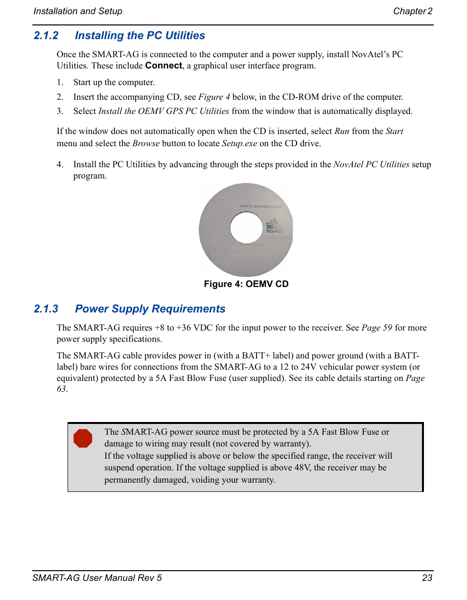 Oemv cd | Novatel GNSS Receiver and Antenna SMART-AG User Manual | Page 23 / 92