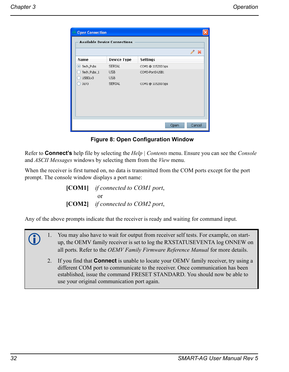 Open configuration window | Novatel GNSS Receiver and Antenna SMART-AG User Manual | Page 32 / 92