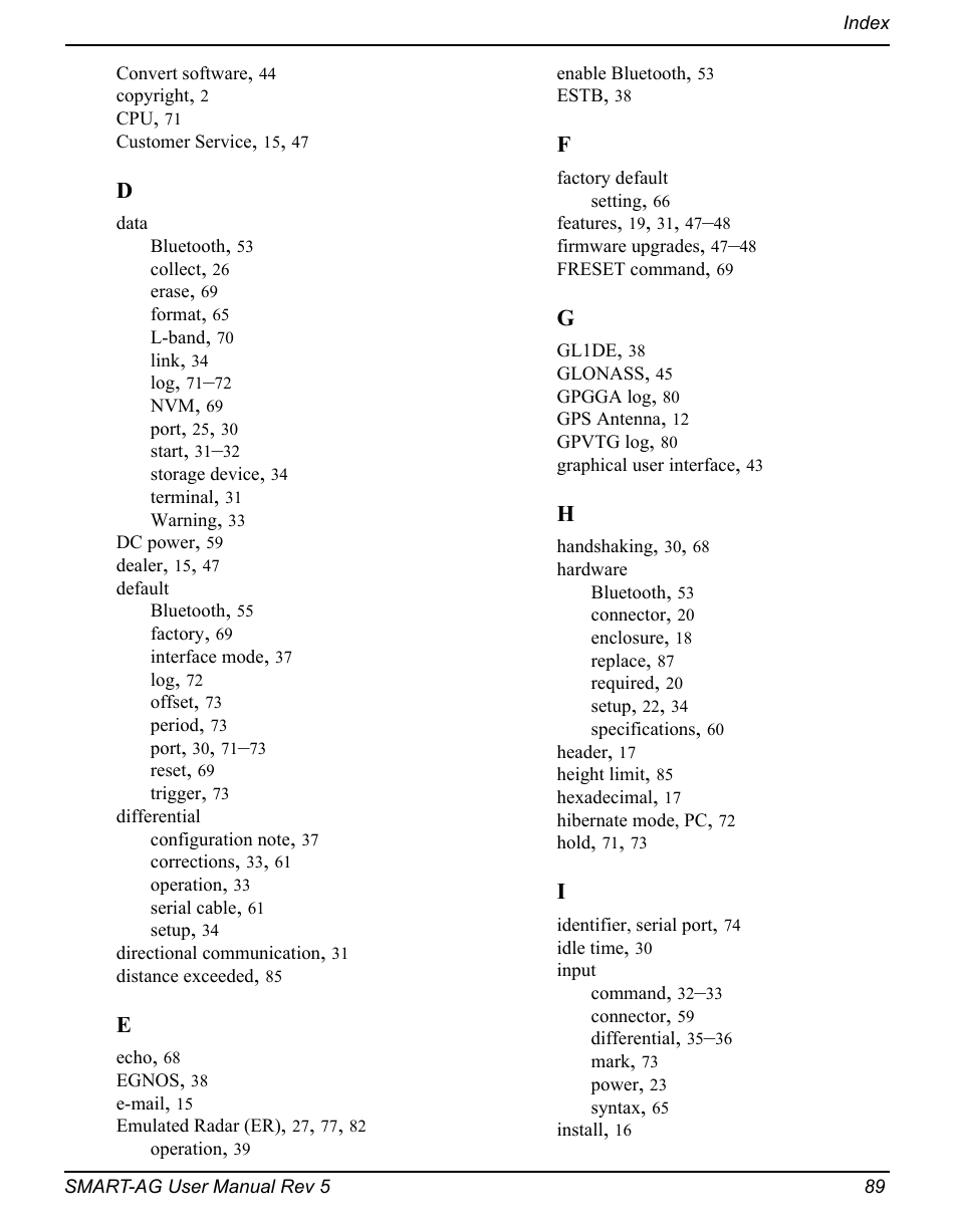 Novatel GNSS Receiver and Antenna SMART-AG User Manual | Page 89 / 92