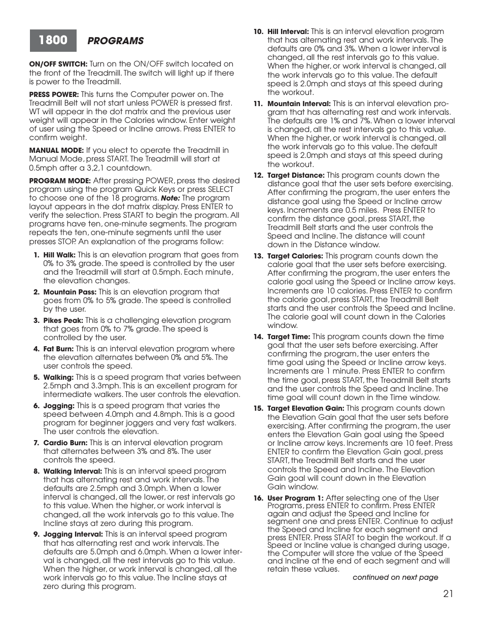 New Balance 1800 User Manual | Page 22 / 35
