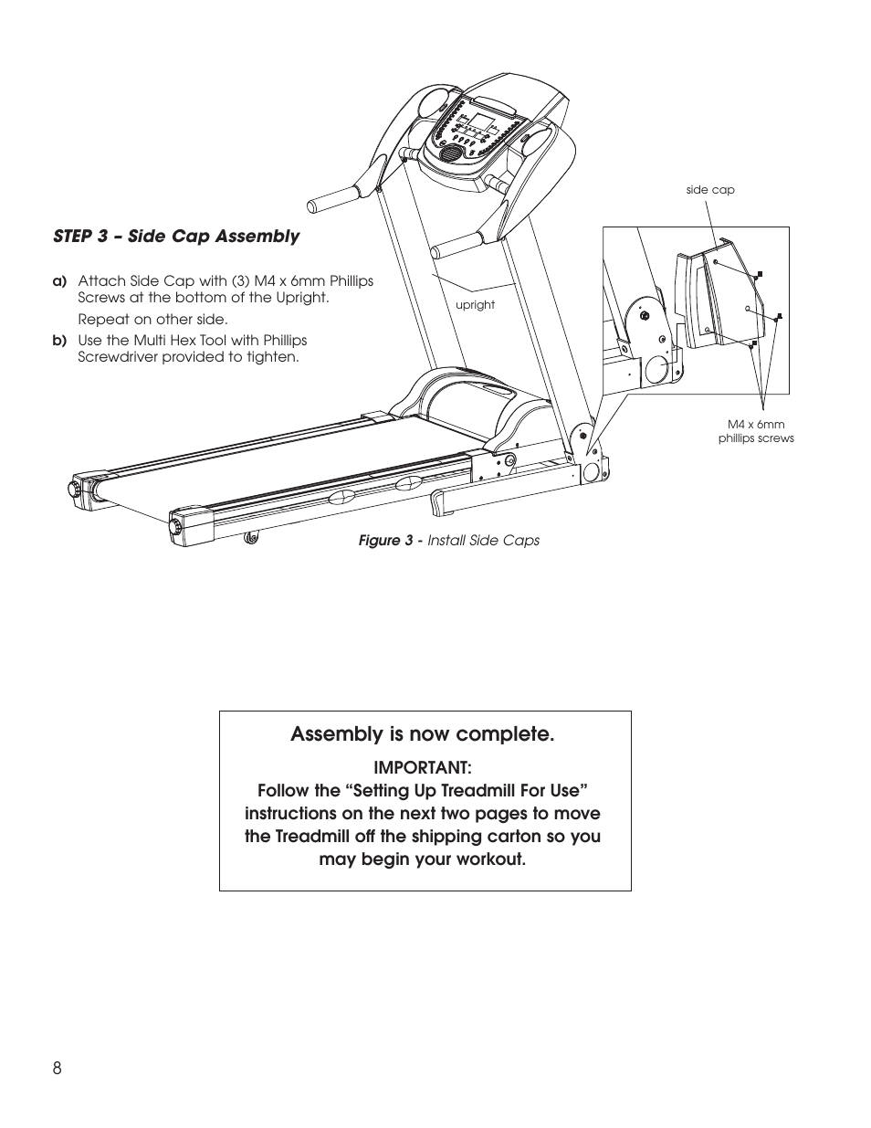 Assembly is now complete | New Balance 1800 User Manual | Page 9 / 35