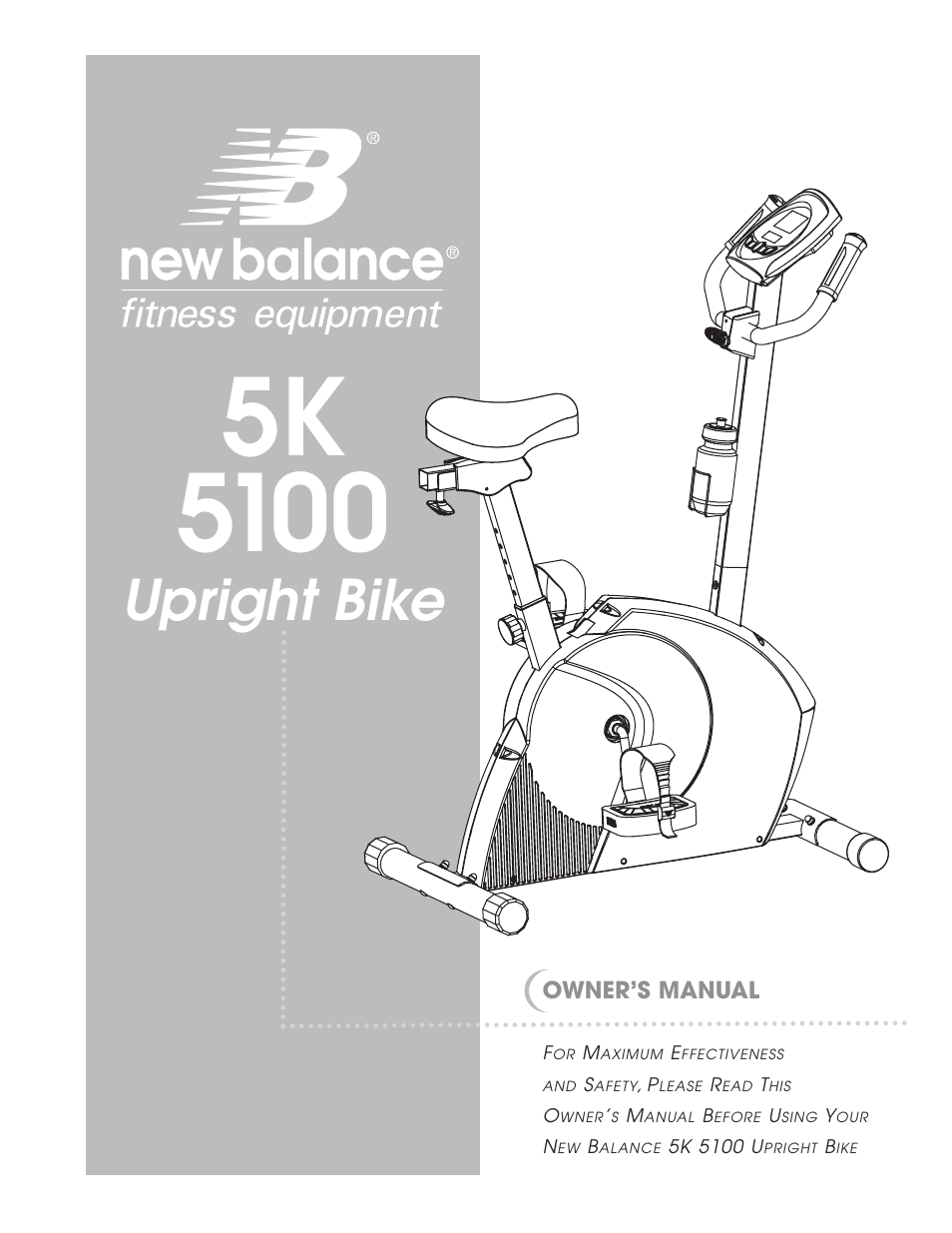 New Balance 5K 5100 User Manual | 26 pages