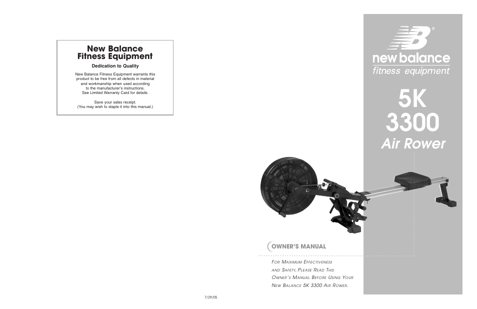 New Balance 3300 User Manual | 11 pages