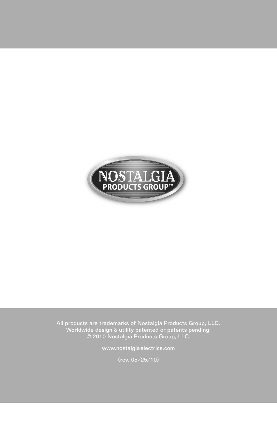 Nostalgia Electrics CCP200 User Manual | 44 pages