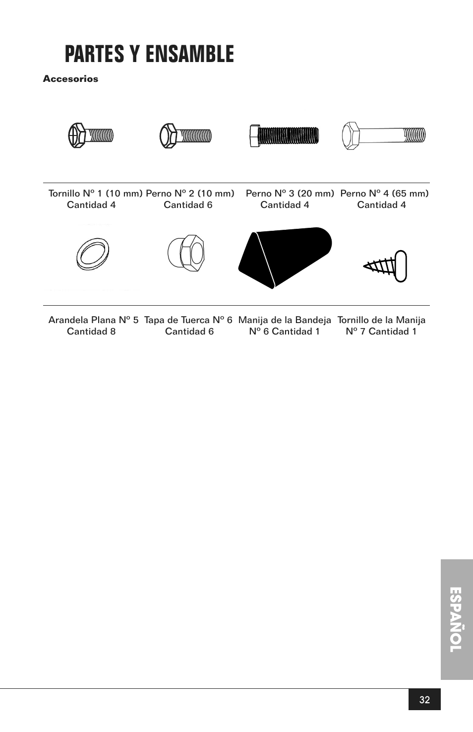 Partes y ensamble, Esp añol | Nostalgia Electrics CCP200 User Manual | Page 34 / 44