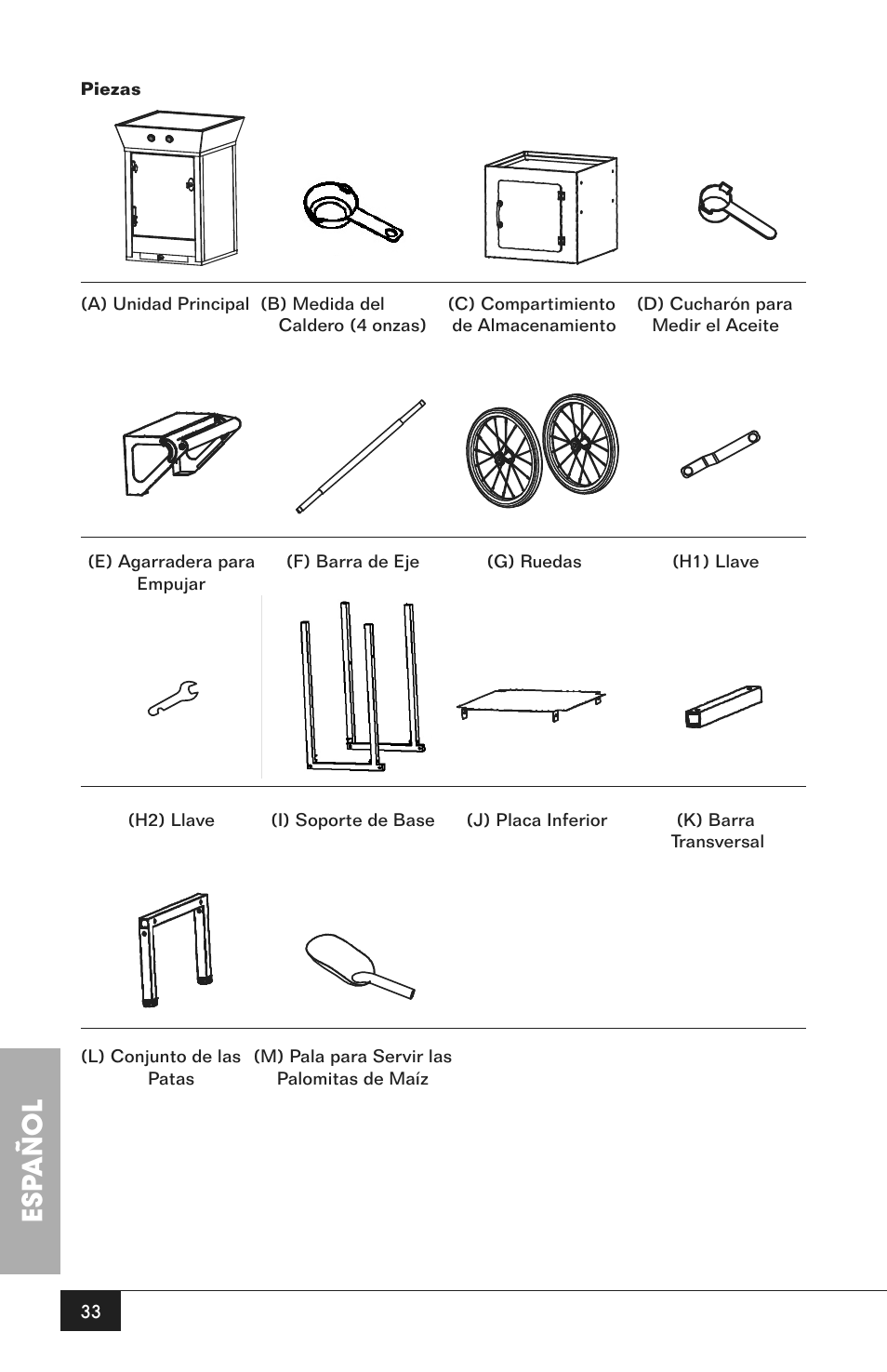 Esp añol | Nostalgia Electrics CCP200 User Manual | Page 35 / 44
