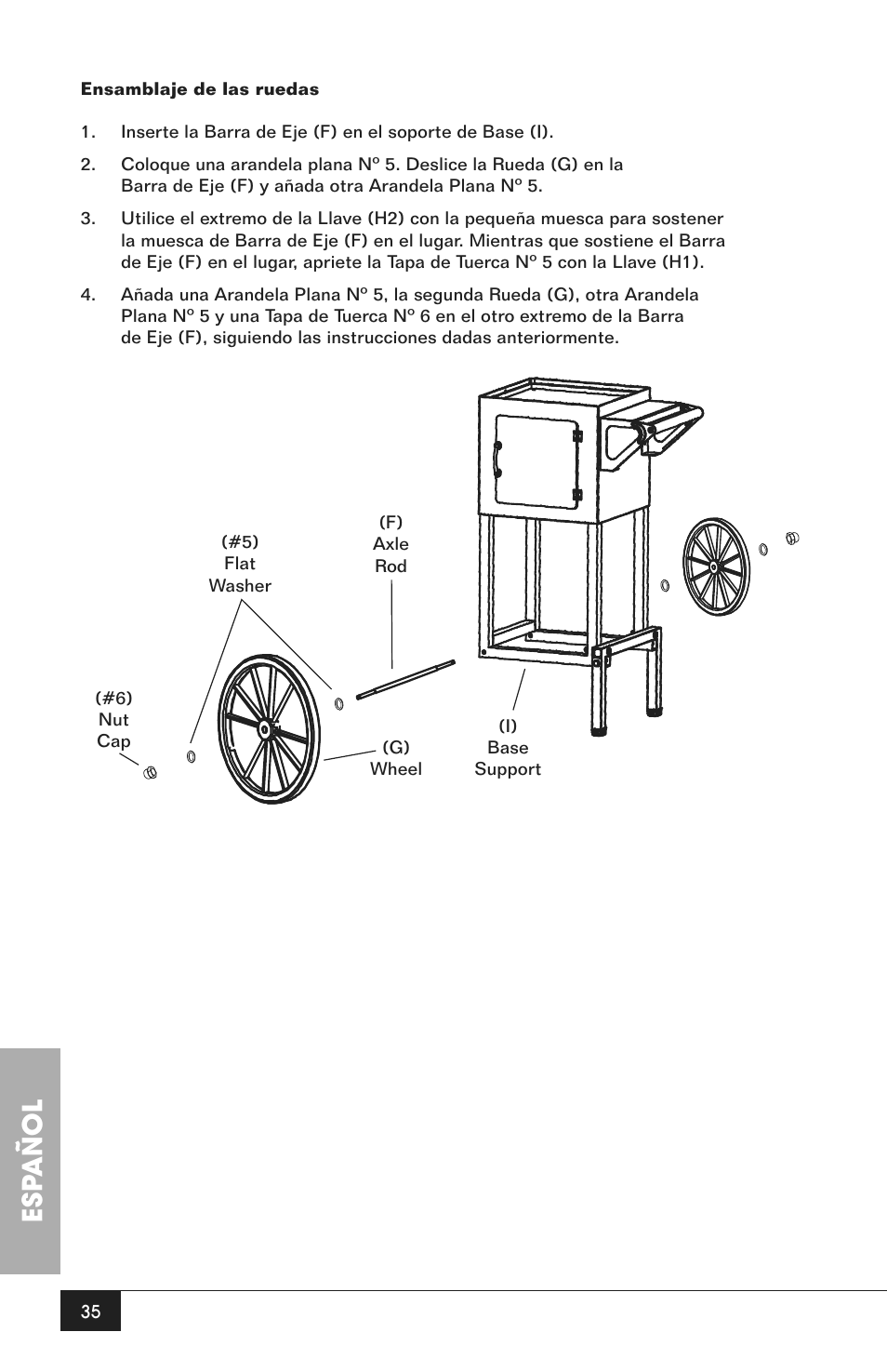 Esp añol | Nostalgia Electrics CCP200 User Manual | Page 37 / 44