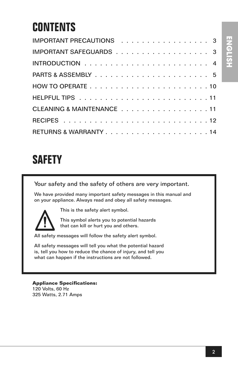 Nostalgia Electrics CCP200 User Manual | Page 4 / 44