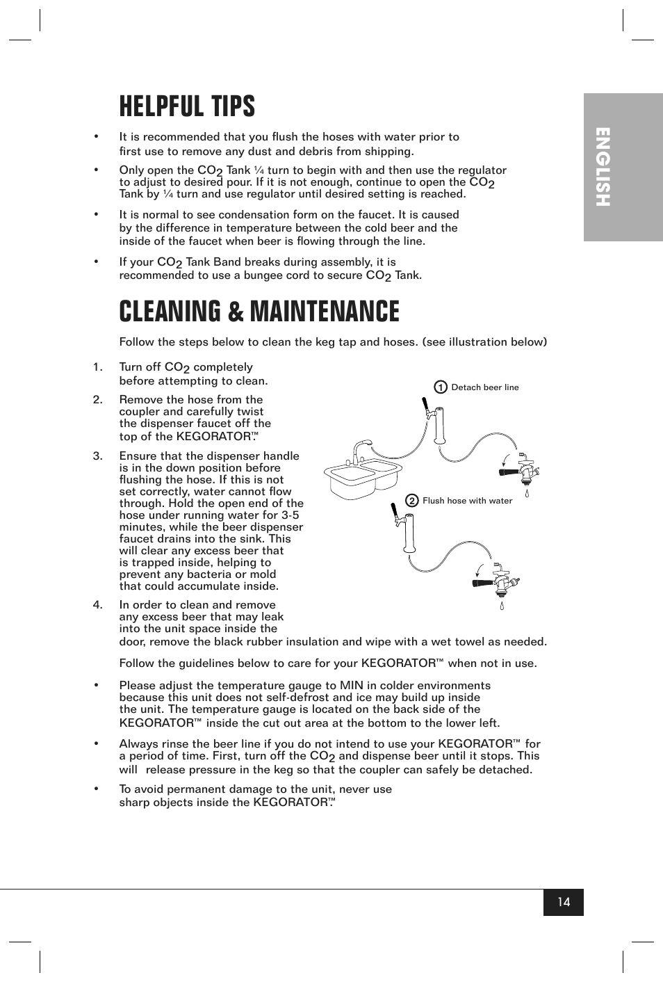 Helpful tips, Cleaning & maintenance, English | Nostalgia Electrics KRS-2150 User Manual | Page 16 / 20
