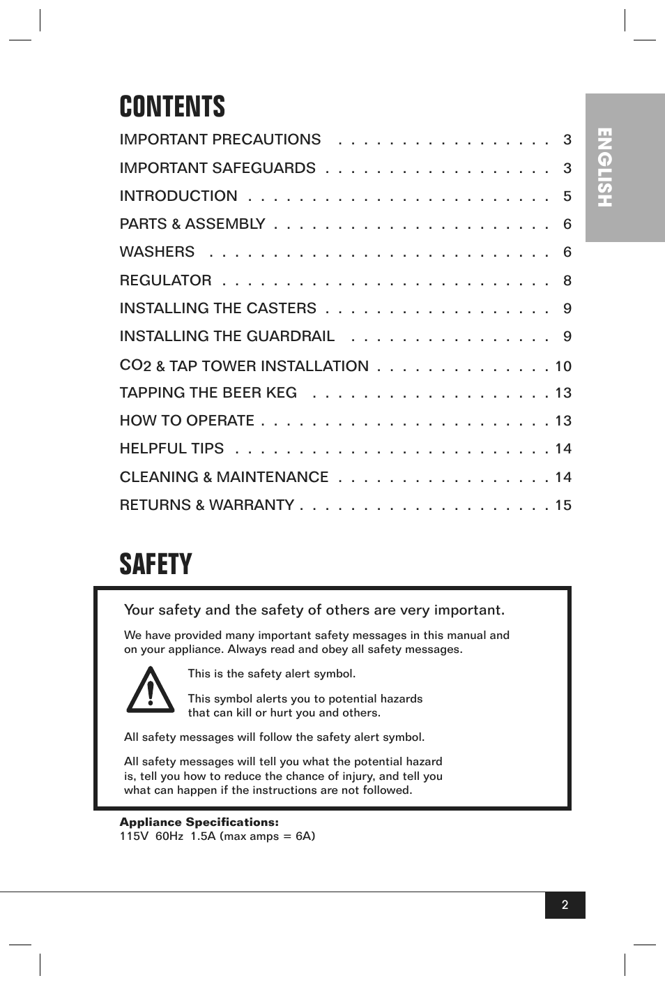 Nostalgia Electrics KRS-2150 User Manual | Page 4 / 20