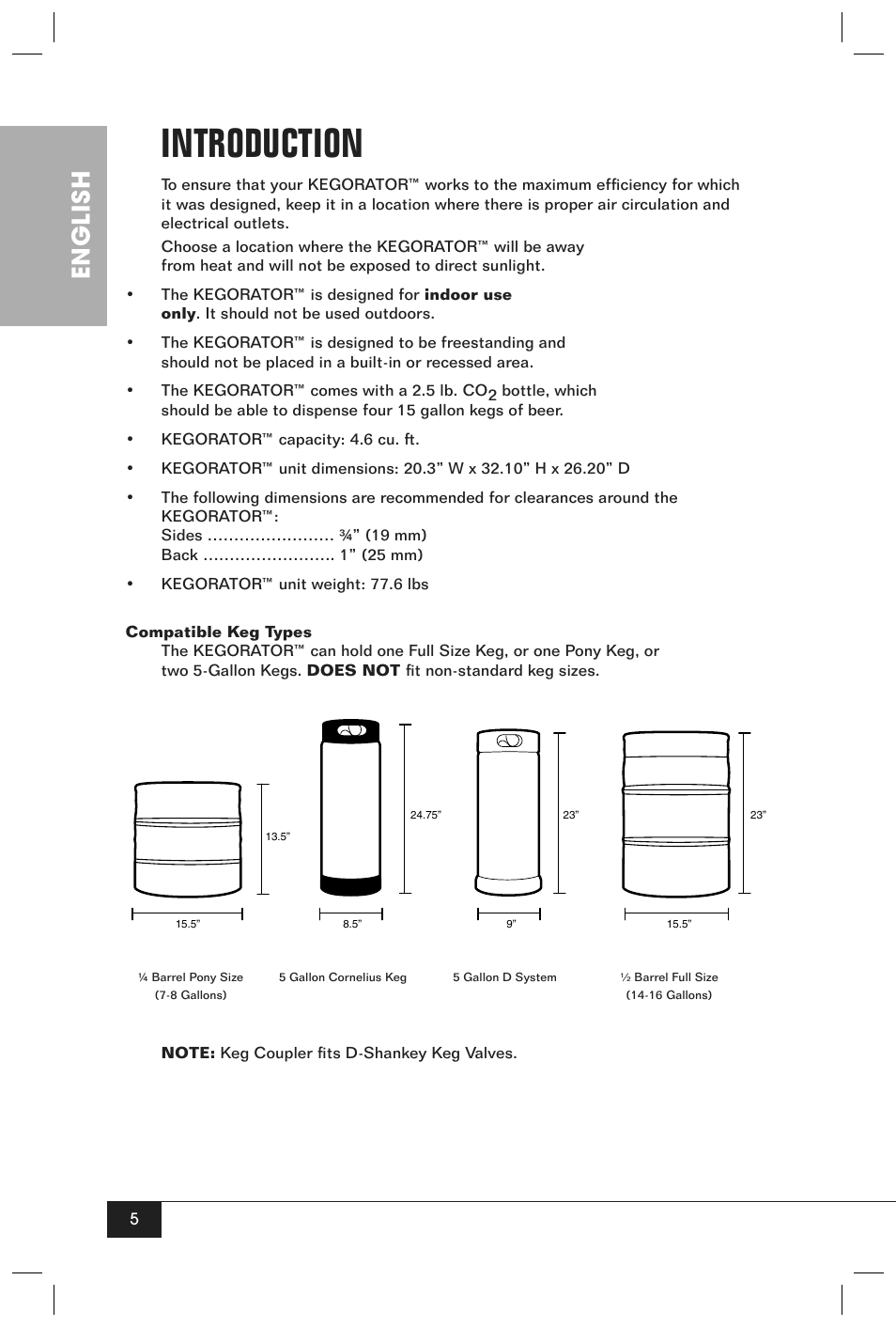 Introduction, English | Nostalgia Electrics KRS-2150 User Manual | Page 7 / 20