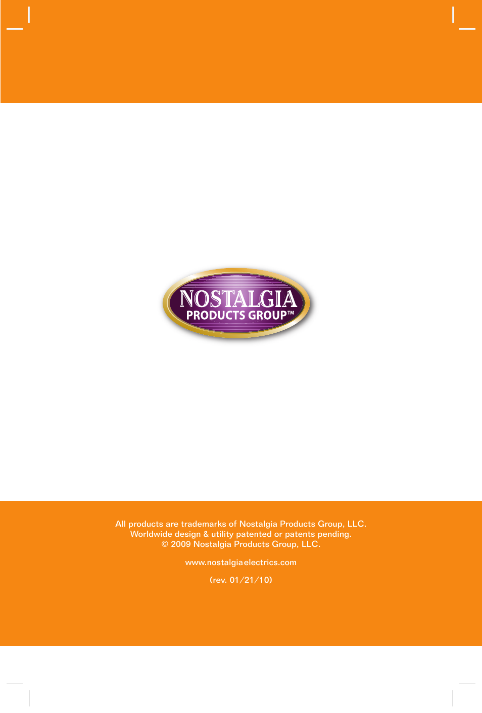 Nostalgia Electrics NGD-200 User Manual | 12 pages