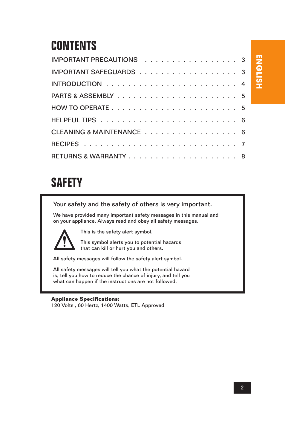 Nostalgia Electrics NGD-200 User Manual | Page 4 / 12