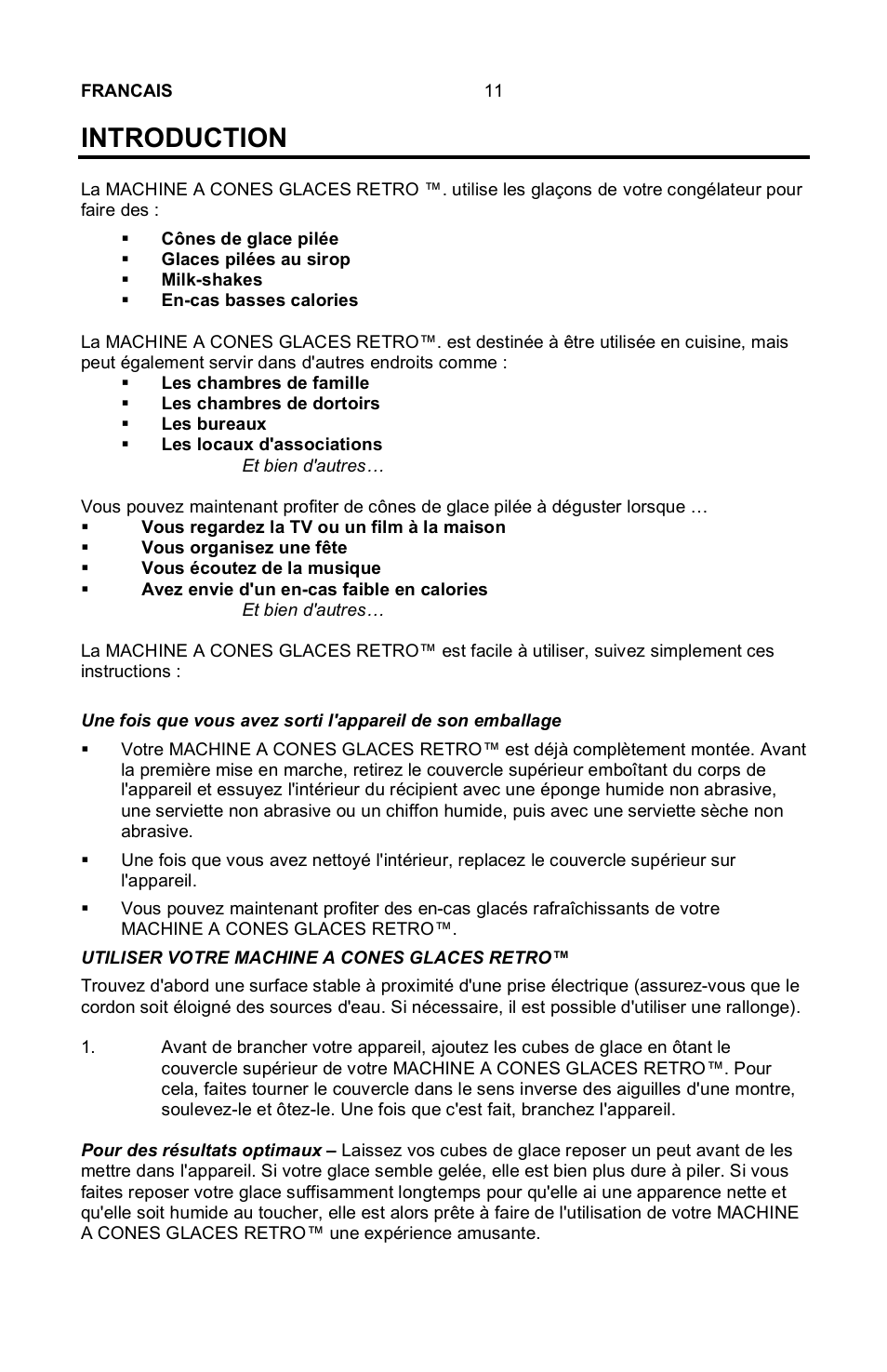 Introduction | Nostalgia Electrics Vintage SCM-802 User Manual | Page 12 / 16