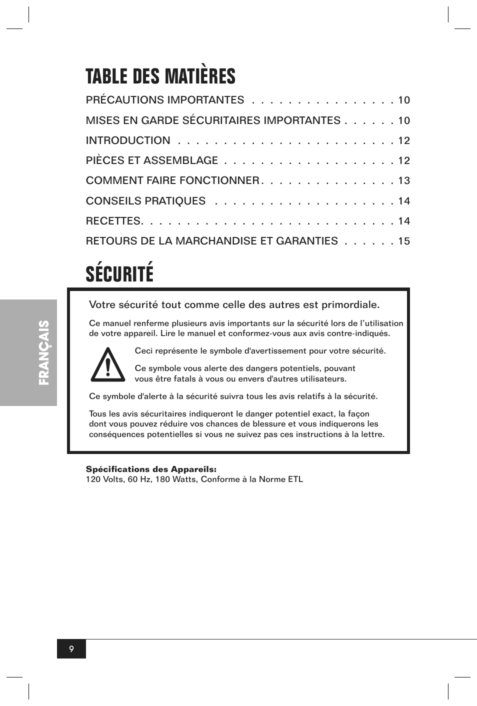 Nostalgia Electrics BCD - 332 User Manual | Page 11 / 26