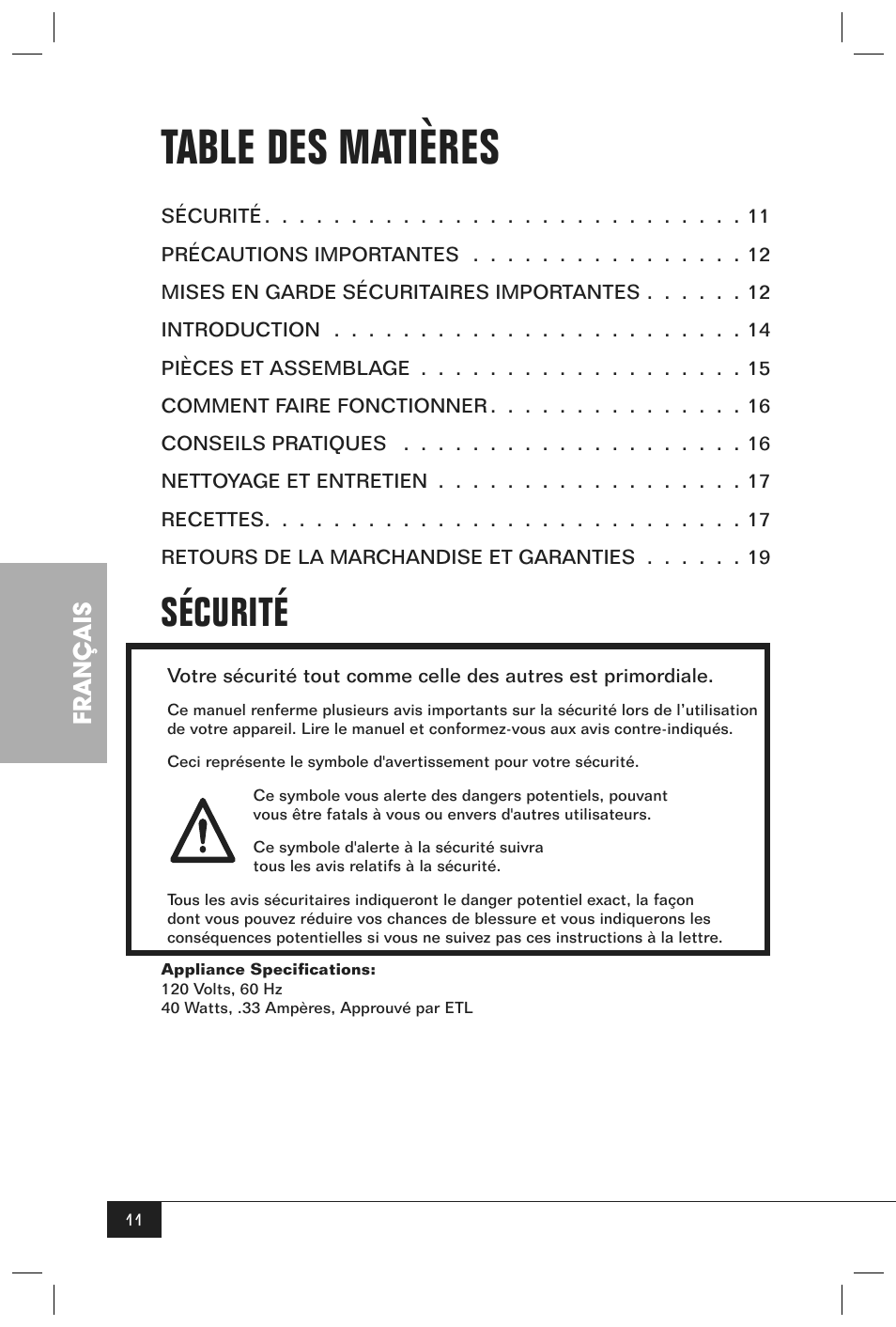 Nostalgia Electrics CFF-965 User Manual | Page 13 / 32