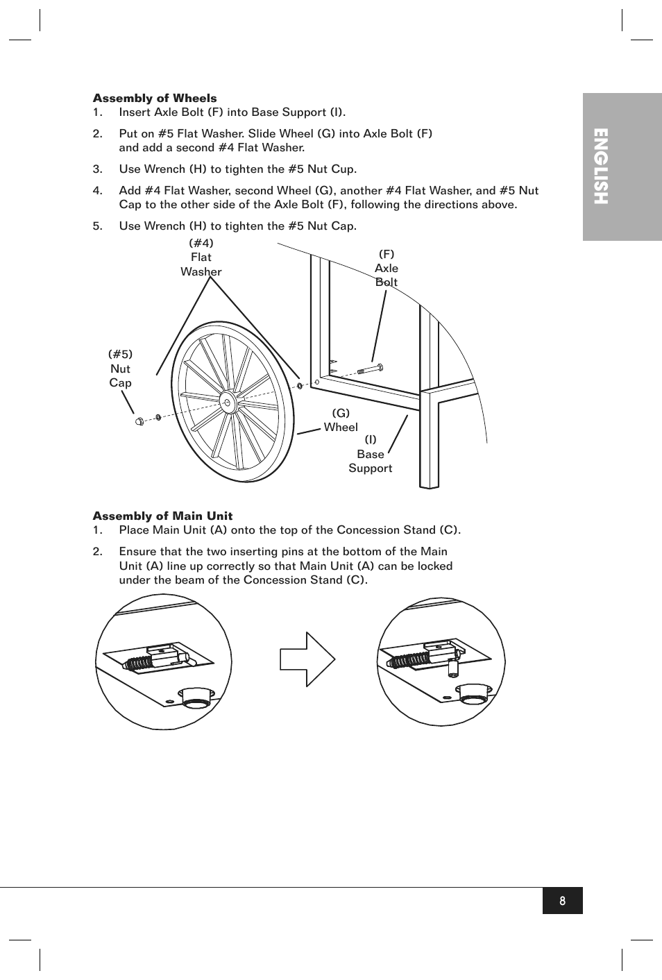 English | Nostalgia Electrics CCP610 User Manual | Page 10 / 16