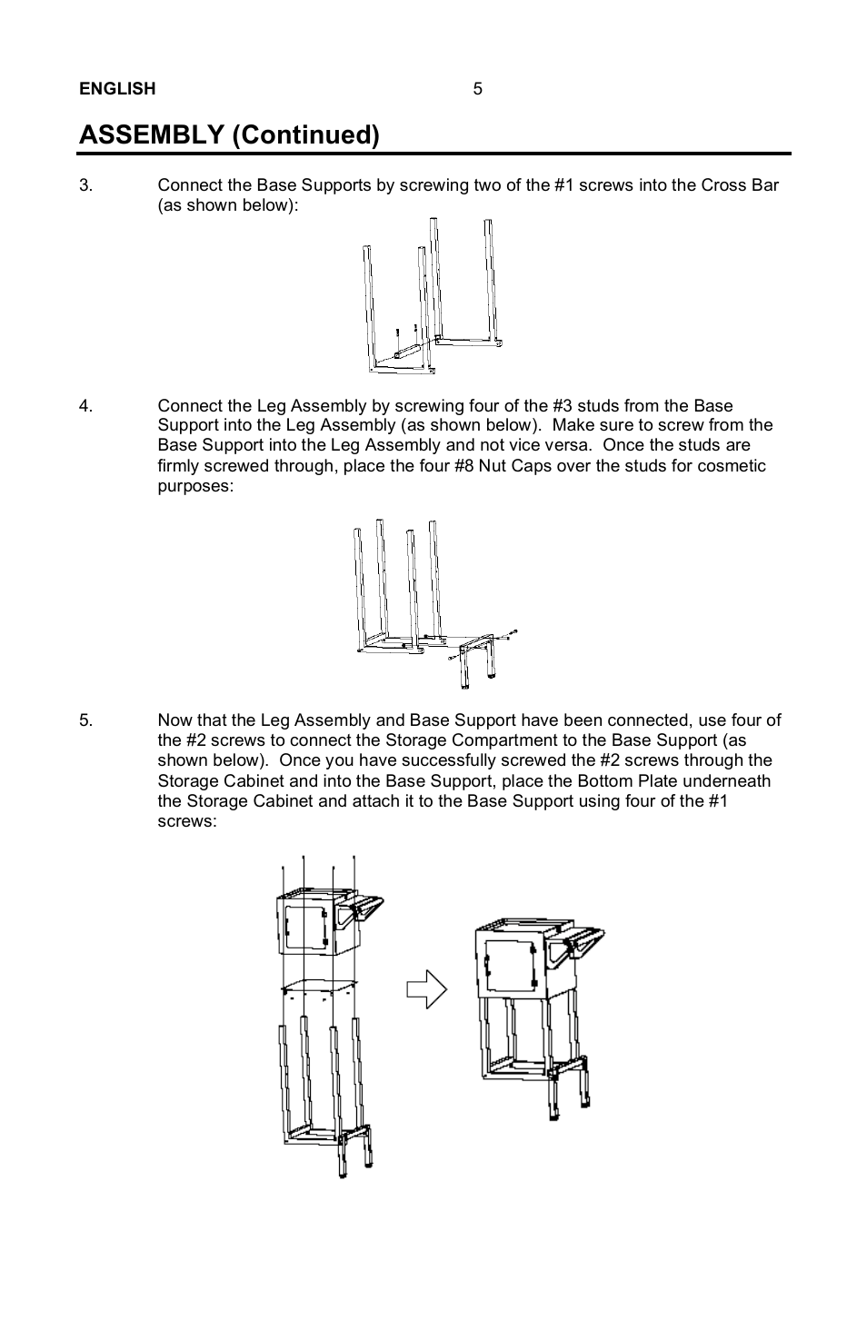 Assembly (continued) | Nostalgia Electrics SCC-200 User Manual | Page 6 / 12