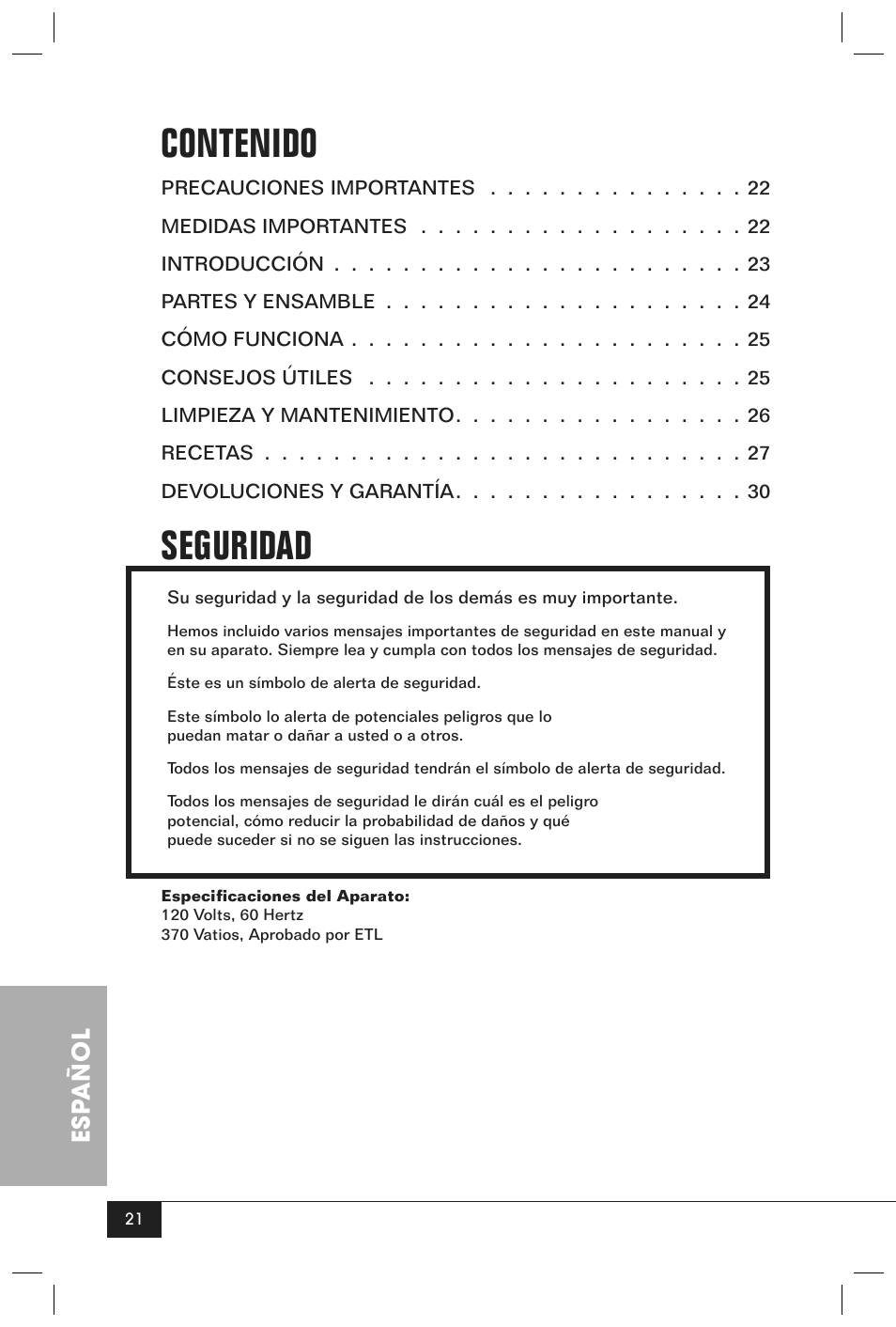 Nostalgia Electrics RETRO SERIES RKP630 User Manual | Page 23 / 32
