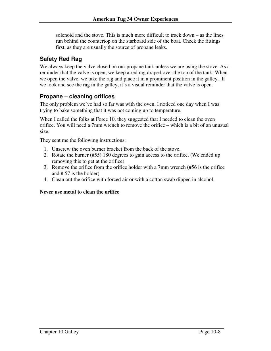 Nova Kool CHAPTER 10 User Manual | Page 8 / 9