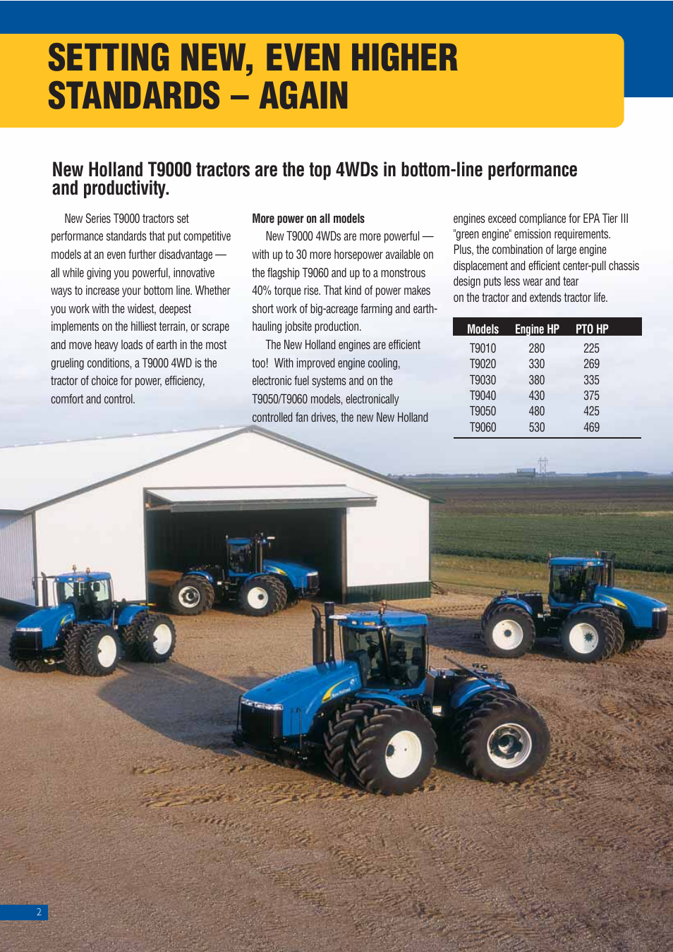 Setting new, even higher standards – again | New Holland T9010 User Manual | Page 2 / 24