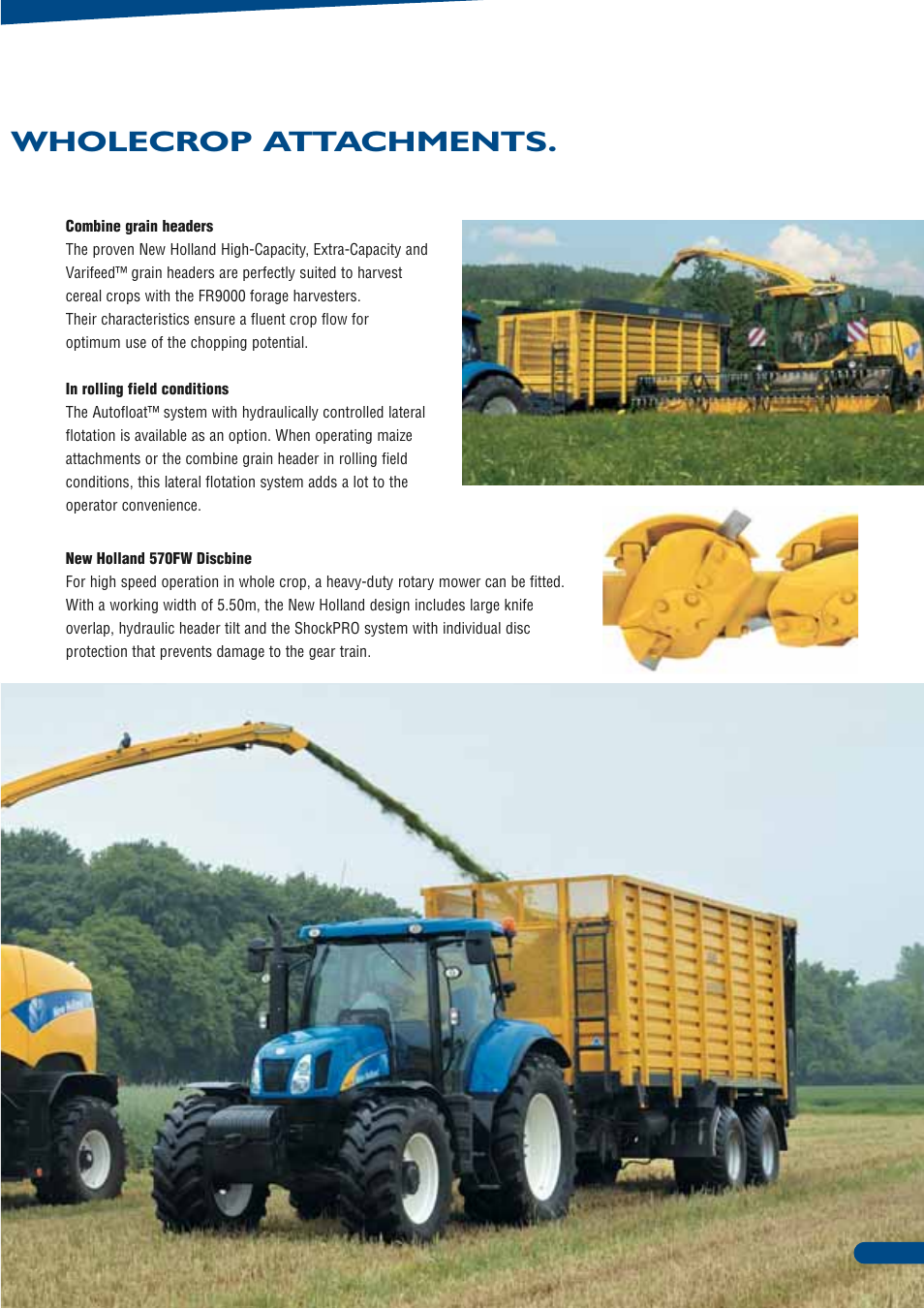 Wholecrop attachments | New Holland FR9090 User Manual | Page 21 / 28
