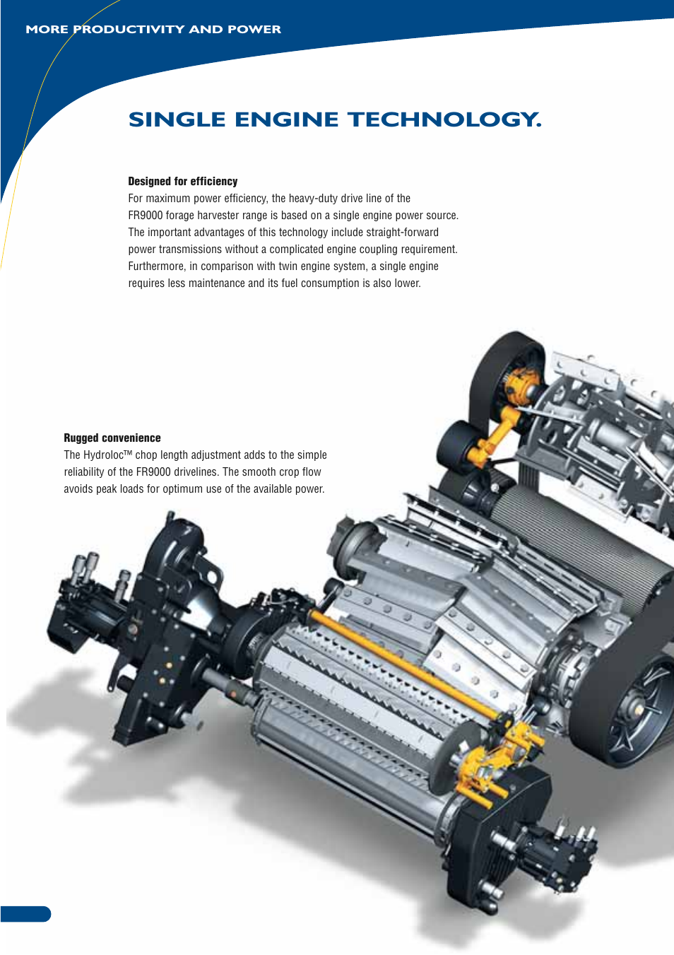 Single engine technology | New Holland FR9090 User Manual | Page 8 / 28