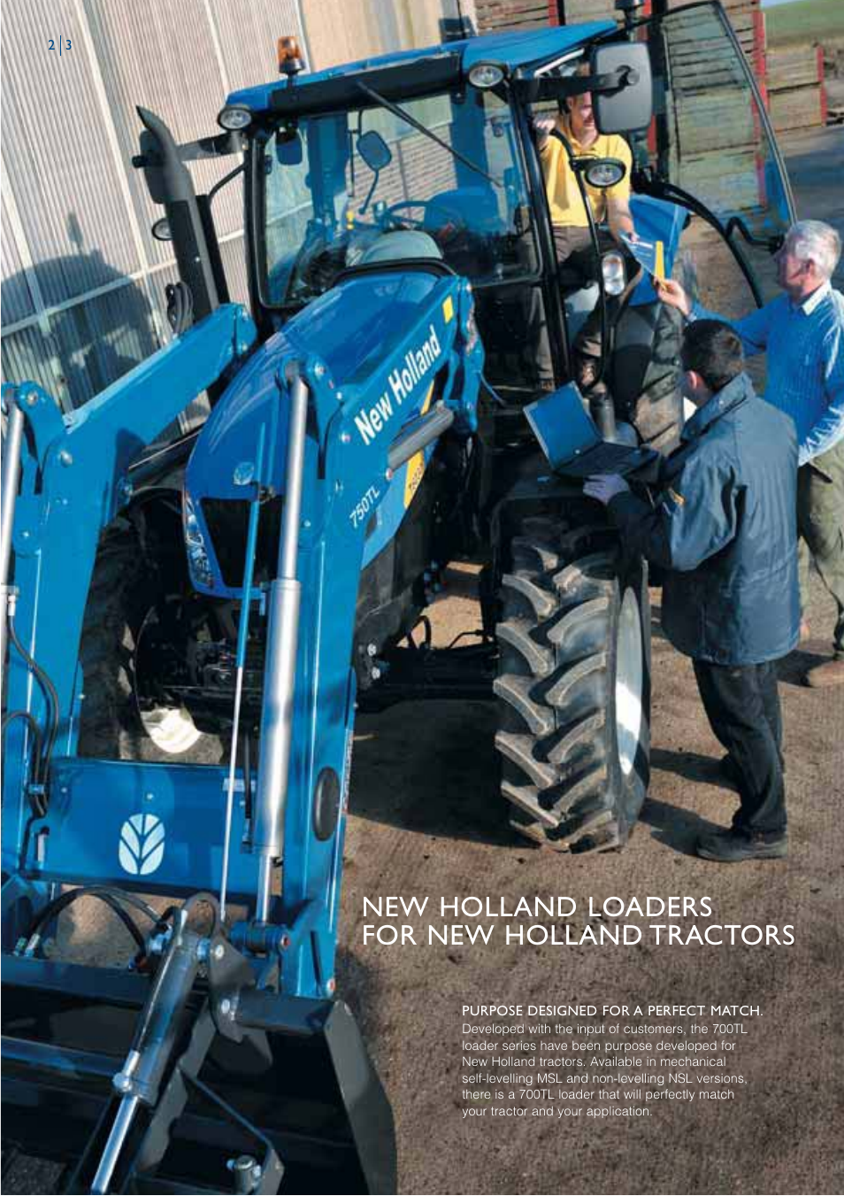 New holland loaders for new holland tractors | New Holland 7OOTL User Manual | Page 2 / 8