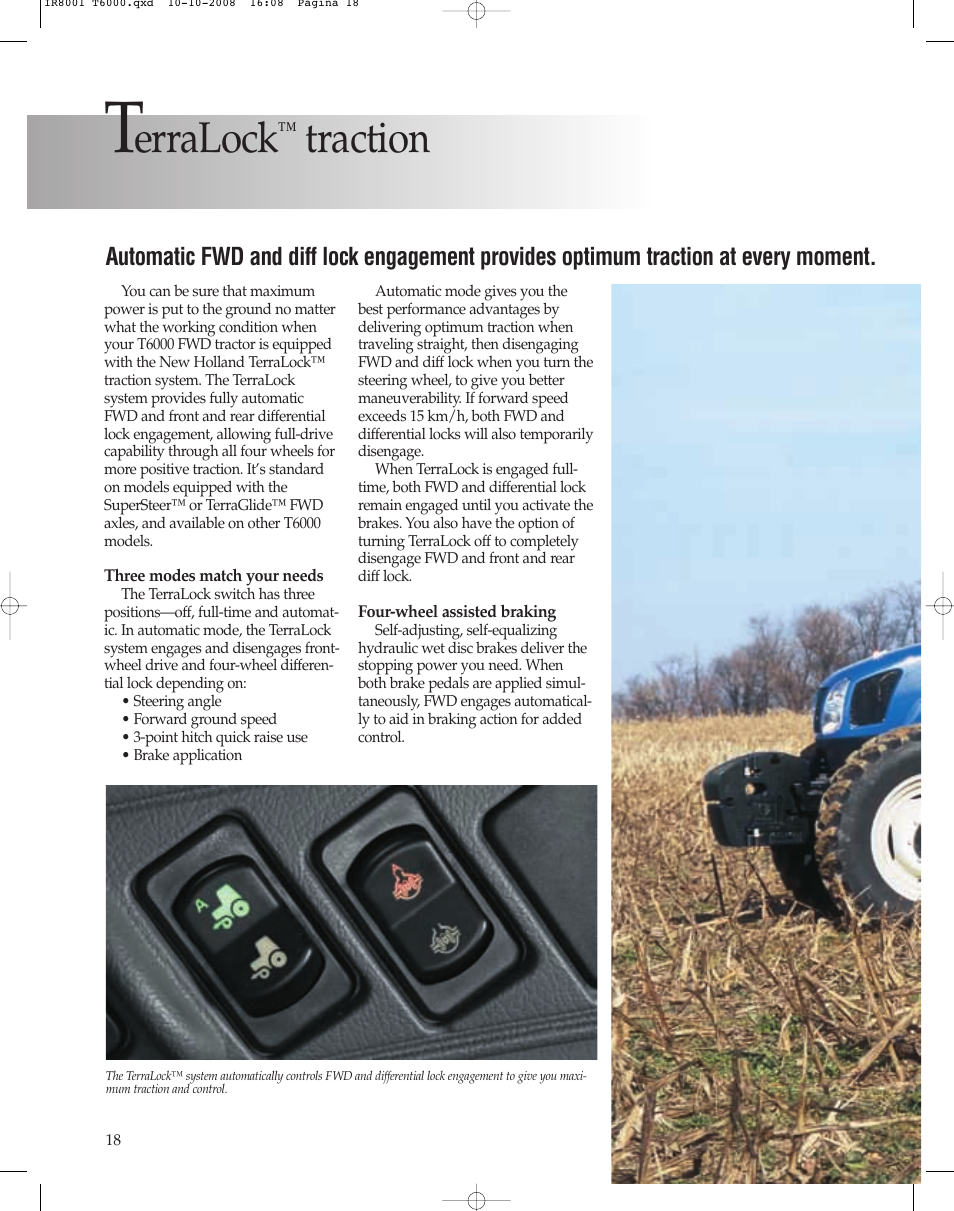 Erralock, Traction | New Holland T6060 User Manual | Page 18 / 22