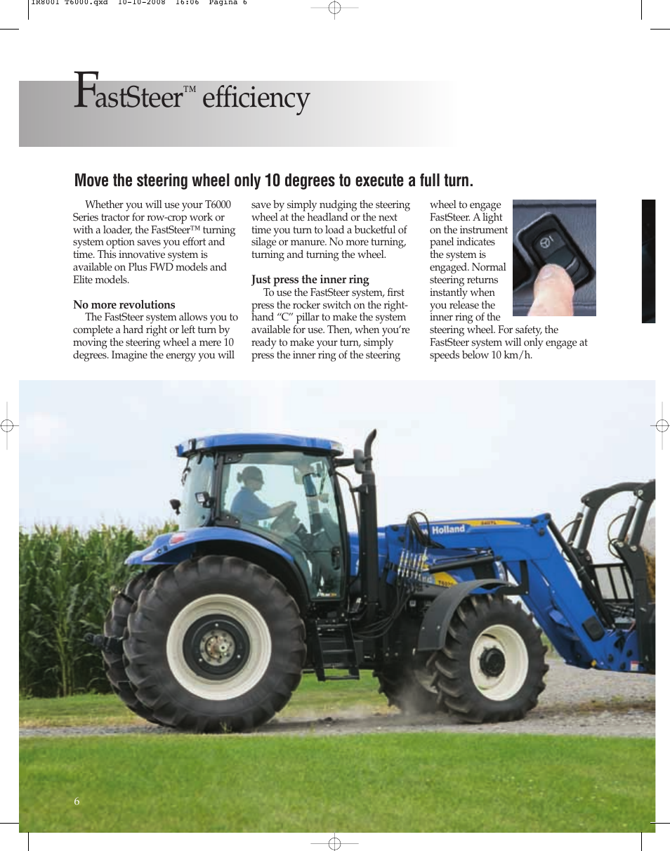Aststeer, Efficiency | New Holland T6060 User Manual | Page 6 / 22