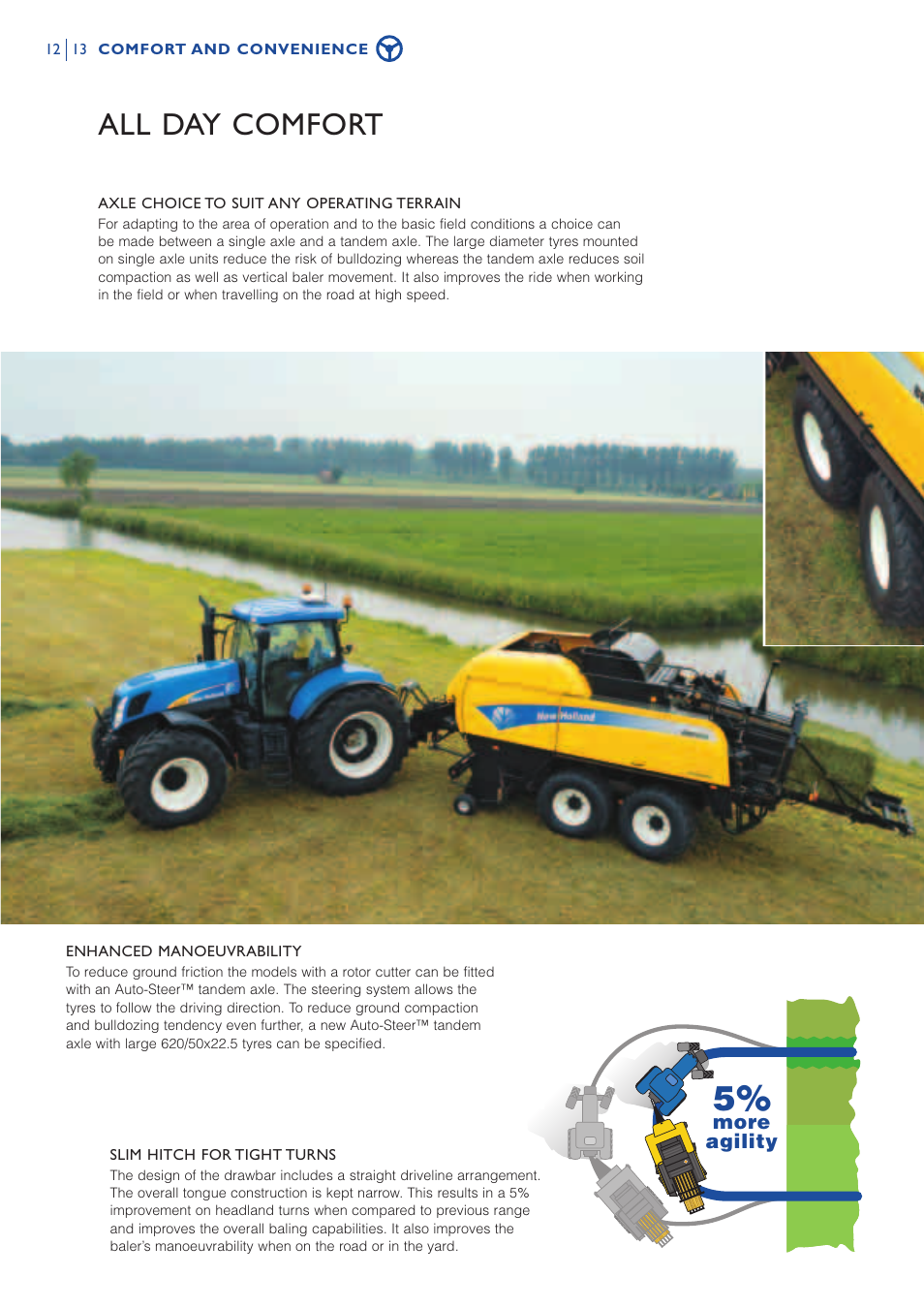All day comfort | New Holland BB9OOO User Manual | Page 12 / 16