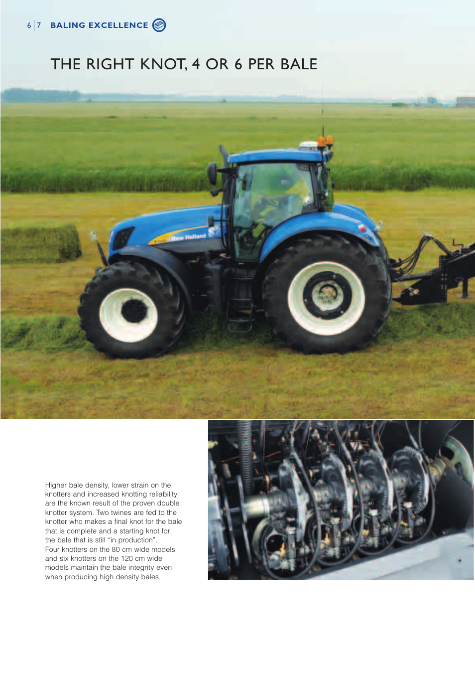The right knot, 4 or 6 per bale | New Holland BB9OOO User Manual | Page 6 / 16