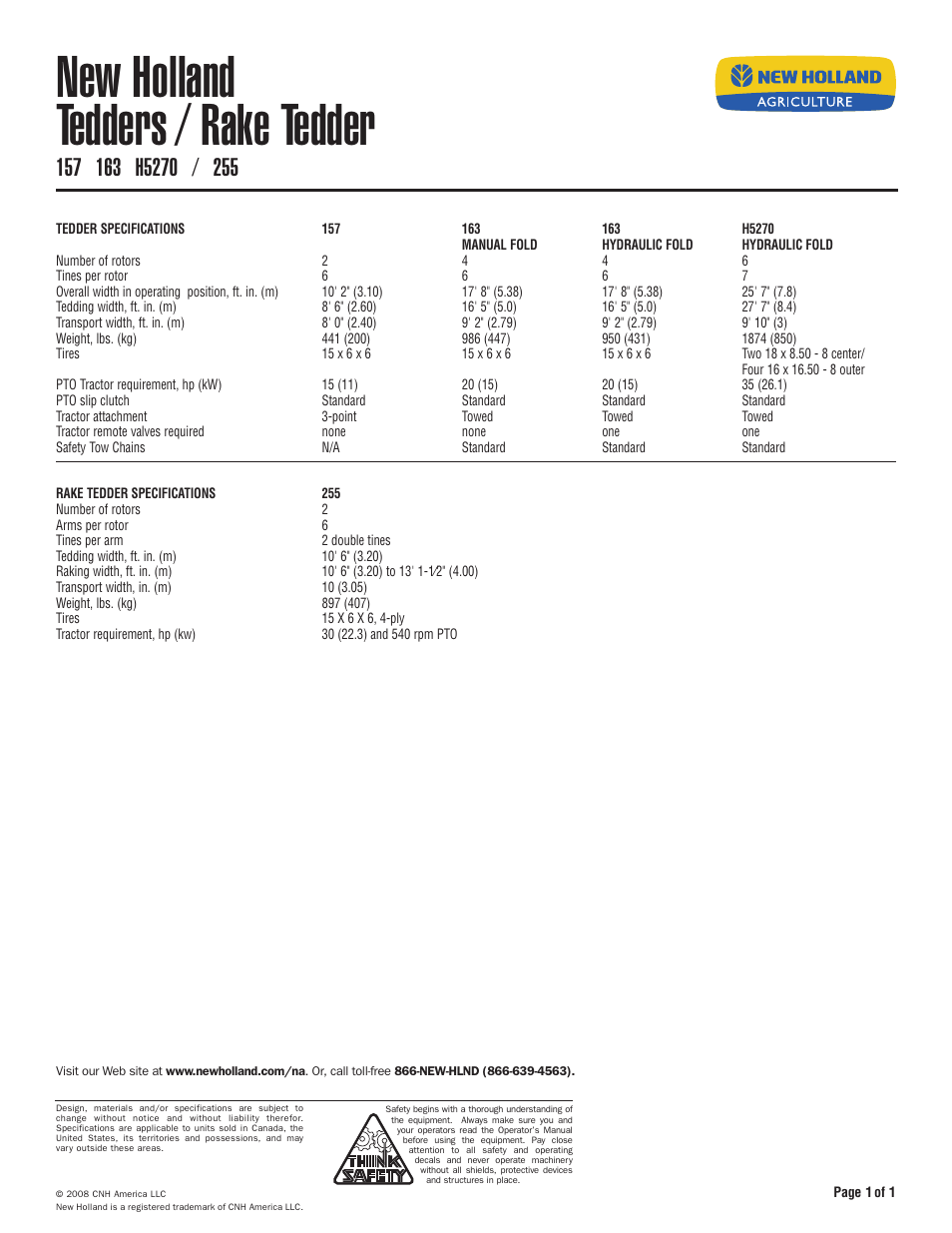New Holland 255 User Manual | 1 page