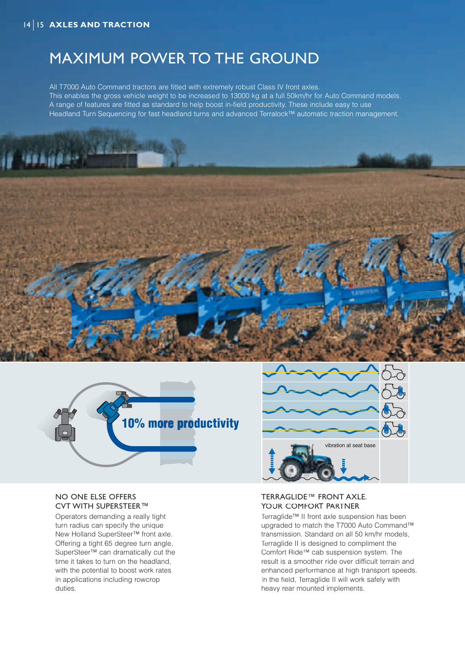 Maximum power to the ground | New Holland AUTO COMMAND T7OOO User Manual | Page 14 / 24