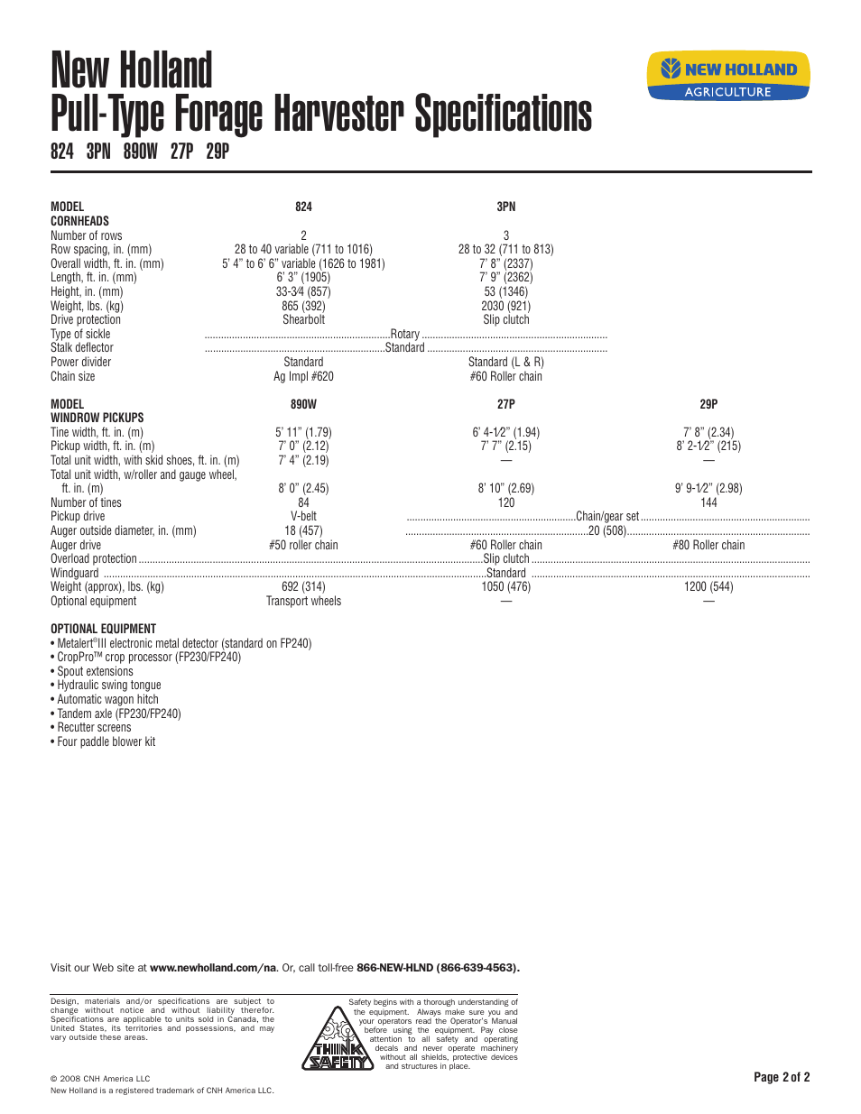 New Holland 790 User Manual | Page 2 / 2