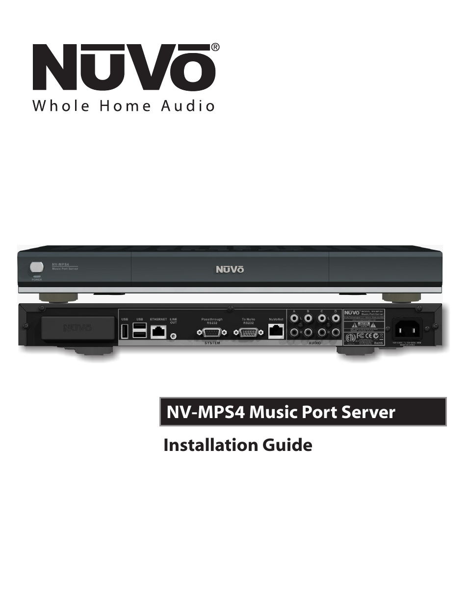 Nuvo NV-MPS4 User Manual | 24 pages