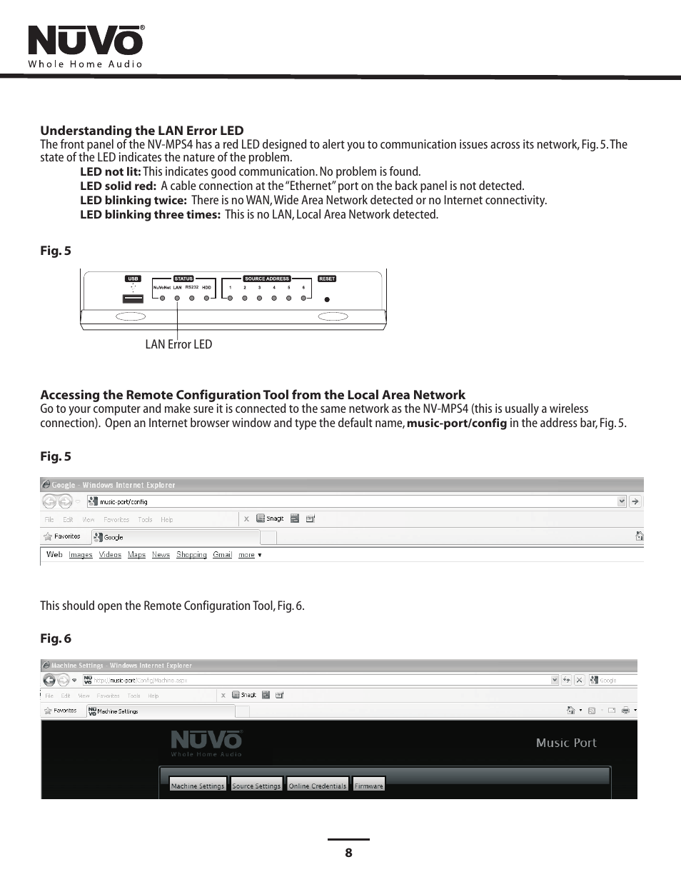 Lan led | Nuvo NV-MPS4 User Manual | Page 12 / 24