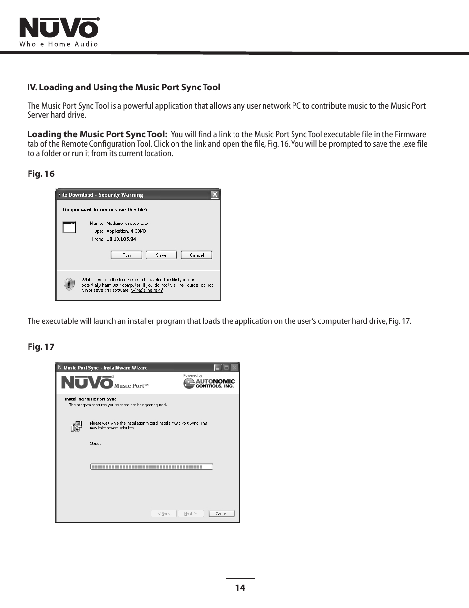 Sync tool | Nuvo NV-MPS4 User Manual | Page 18 / 24