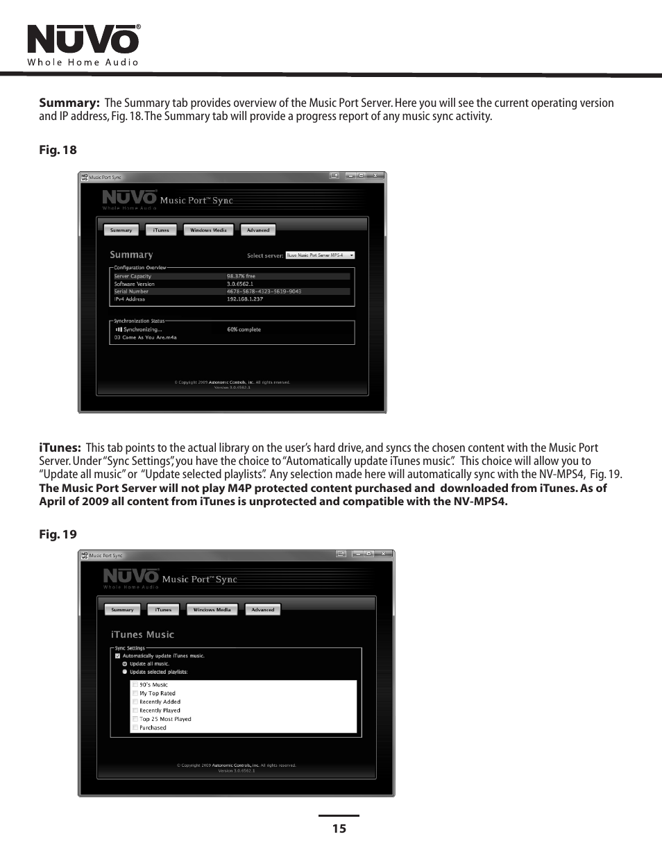 Summary | Nuvo NV-MPS4 User Manual | Page 19 / 24