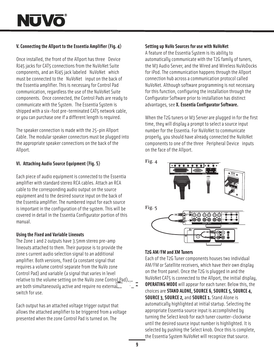 Nuvonet/source | Nuvo Essentia Six-Source User Manual | Page 12 / 44