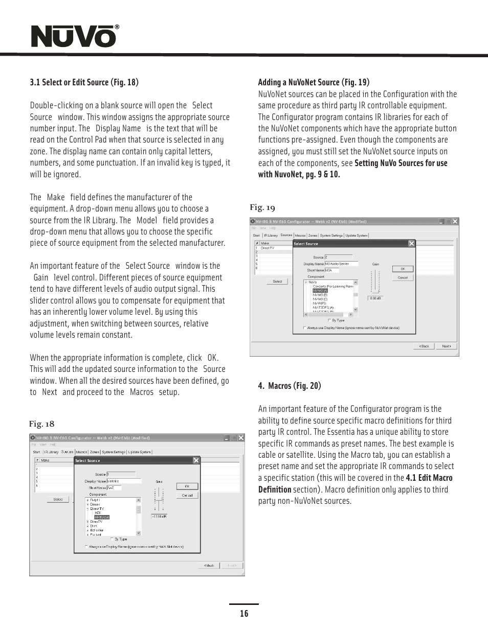 Configurator | Nuvo Essentia Six-Source User Manual | Page 19 / 44