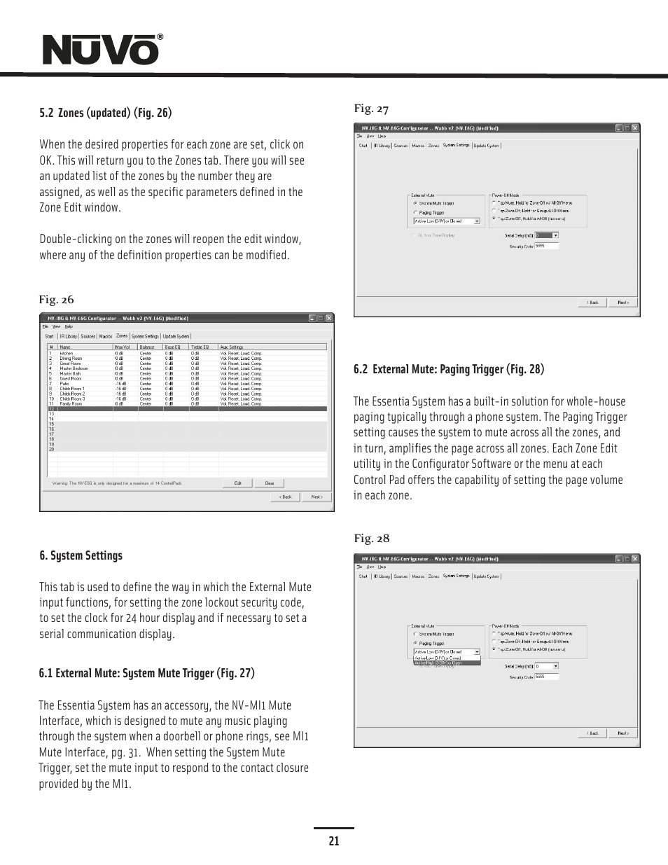 Configurator | Nuvo Essentia Six-Source User Manual | Page 24 / 44