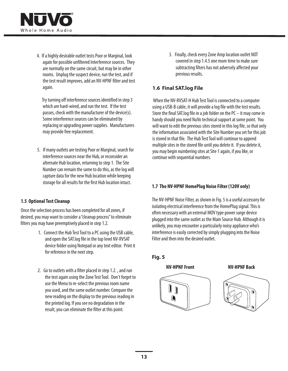 Nuvo Stereo System User Manual | Page 21 / 64