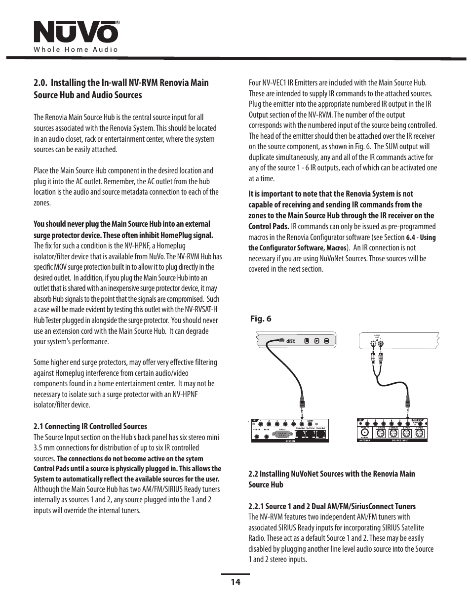 Nuvo Stereo System User Manual | Page 22 / 64